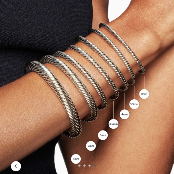 David Yurman Classic Cable Bracelet with 14K Yellow Gold and Pearls, 5mm - Picture 6 of 13